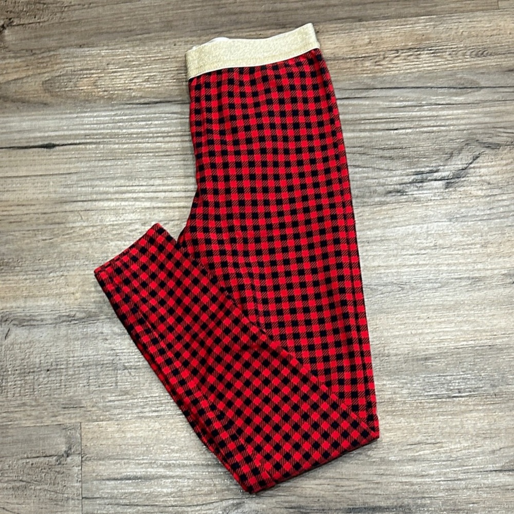 Carter's Red and Black Checkered Leggings